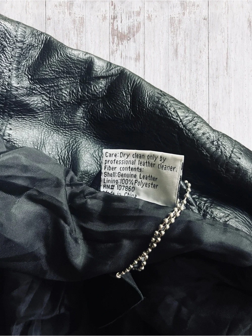 EUC Vintage Men’s Flight Path Leather Jacket Large Black Bomber/Biker